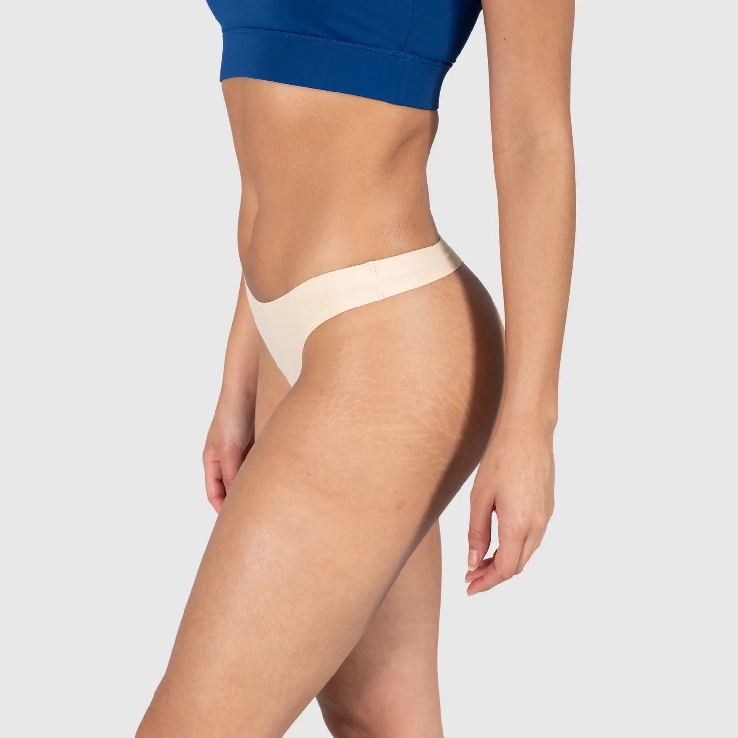 Smilodox Felisha Slip Damen 3er Seamless Nude Schwarz Weiß