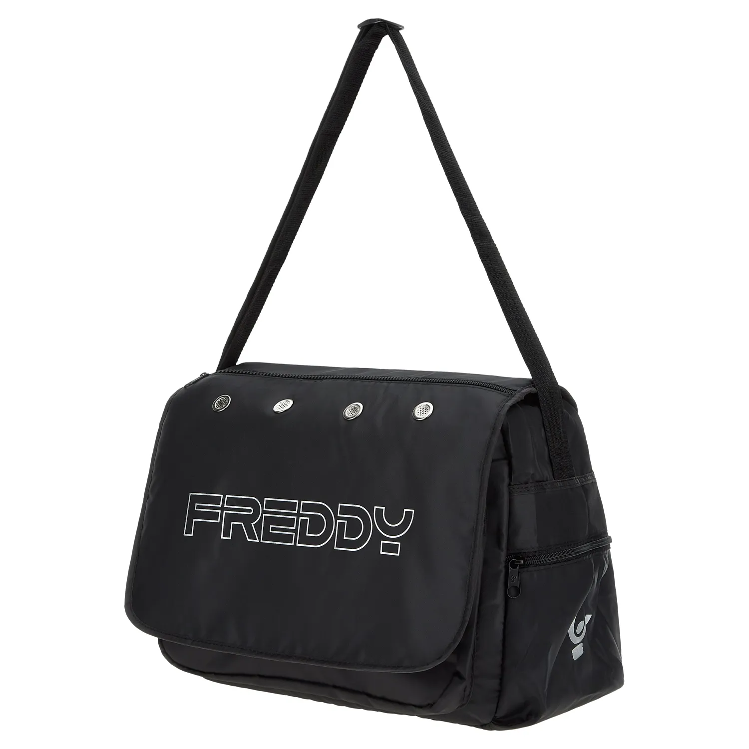 Freddy Messenger Umhängetasche Nylon Schwarz Maxi-Logo