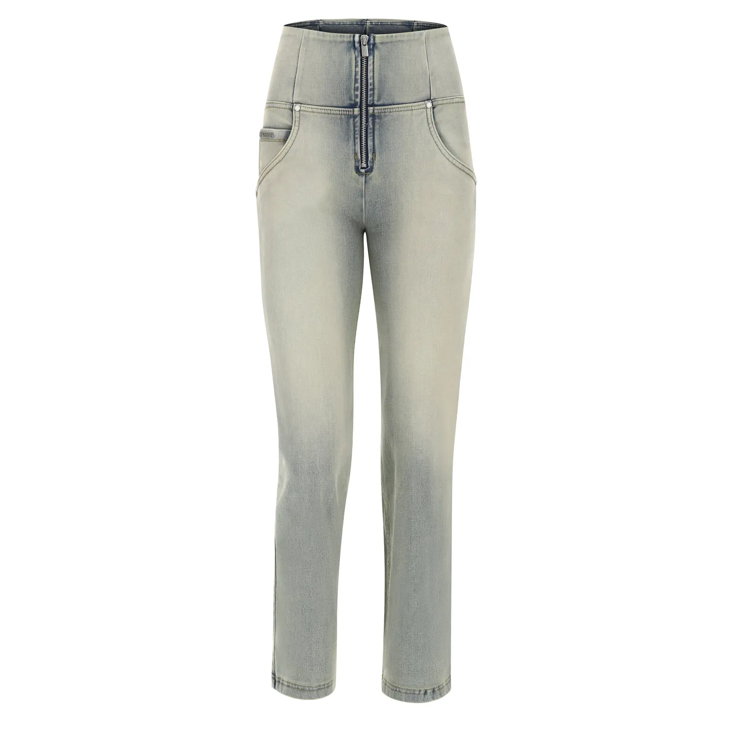 Freddy WR.UP Wide Bottom Jeans Hellblau High Waist