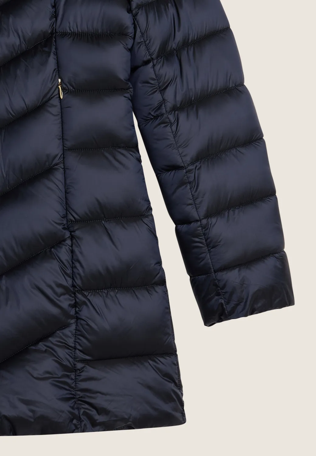 Freddy Steppjacke Daunen-Optik Kapuze schwarz warm