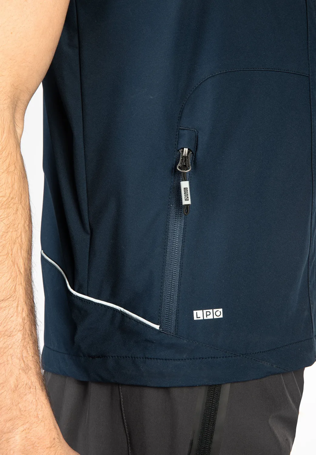LPO Hajo Softshellweste Herren blau winddicht