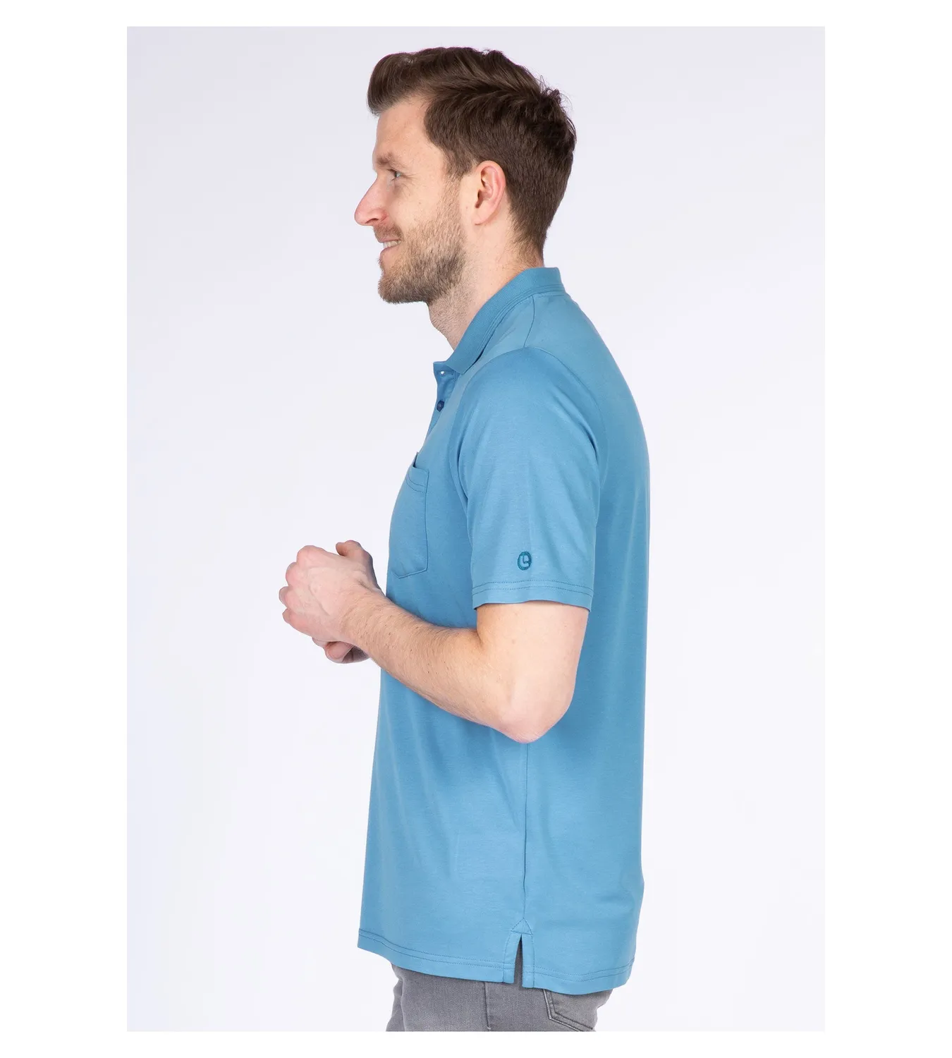 LPO Max Poloshirt Herren blau schnelltrocknend
