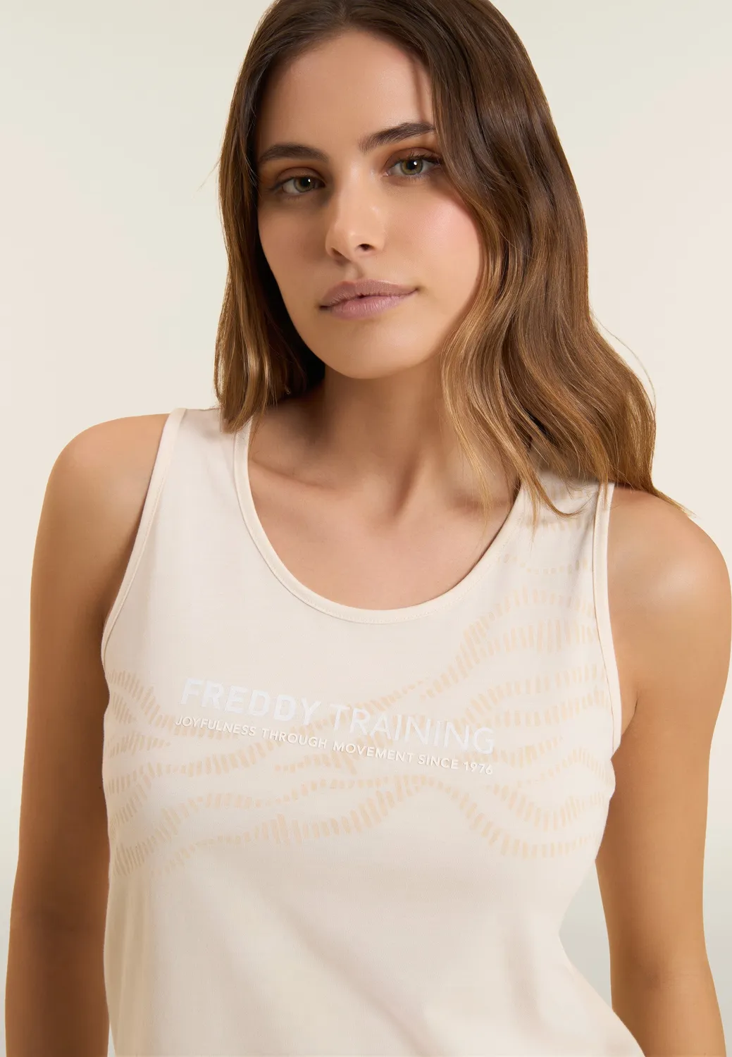 Freddy Training Cut-Out Tank Top Baumwolle Dark Sapphire