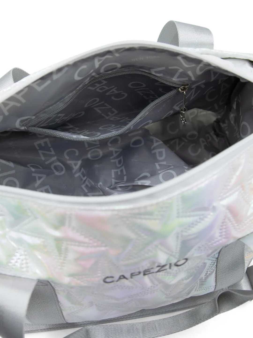 Capezio Street Style B323 Travel Duffle Metallic Silber wasserdicht