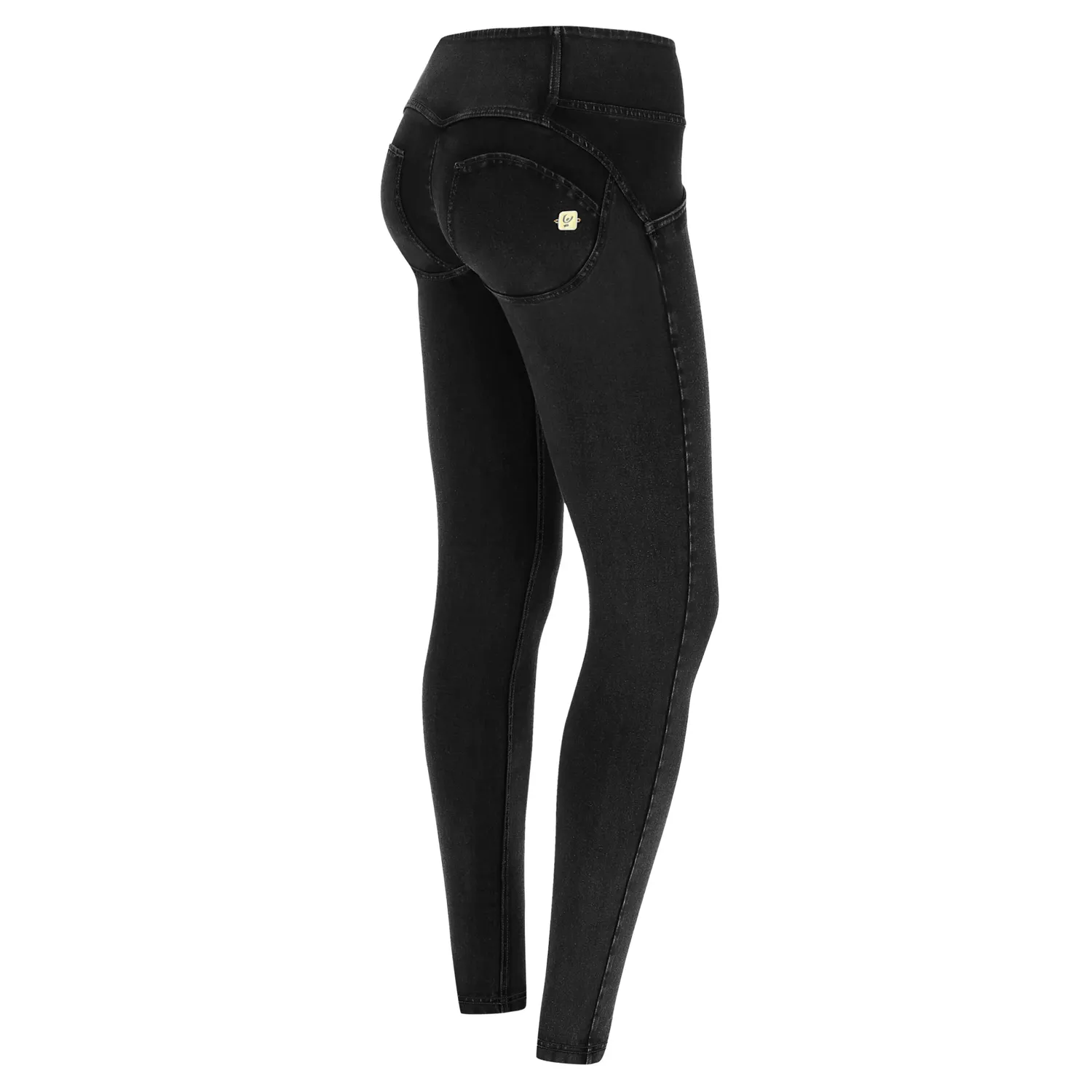 Freddy WR.UP Skinny Mid-Rise Jeans Dunkelblau-Gelb Shaping