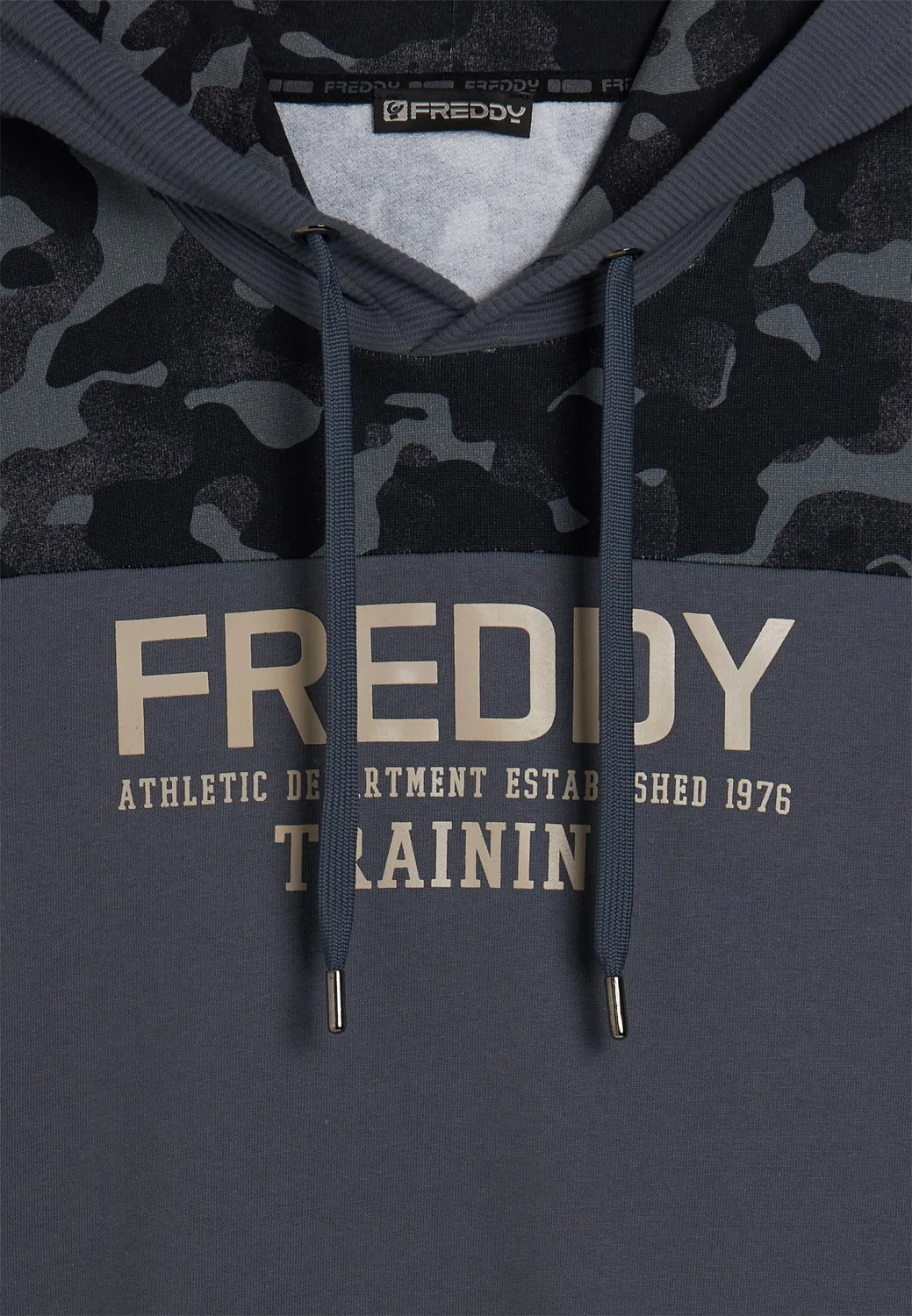 Freddy Camouflage Hoodie Herren Blau Baumwolle