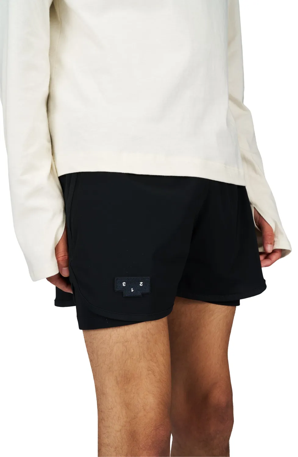 UNNA Flow 3 Laufshorts Herren Schwarz ECONYL