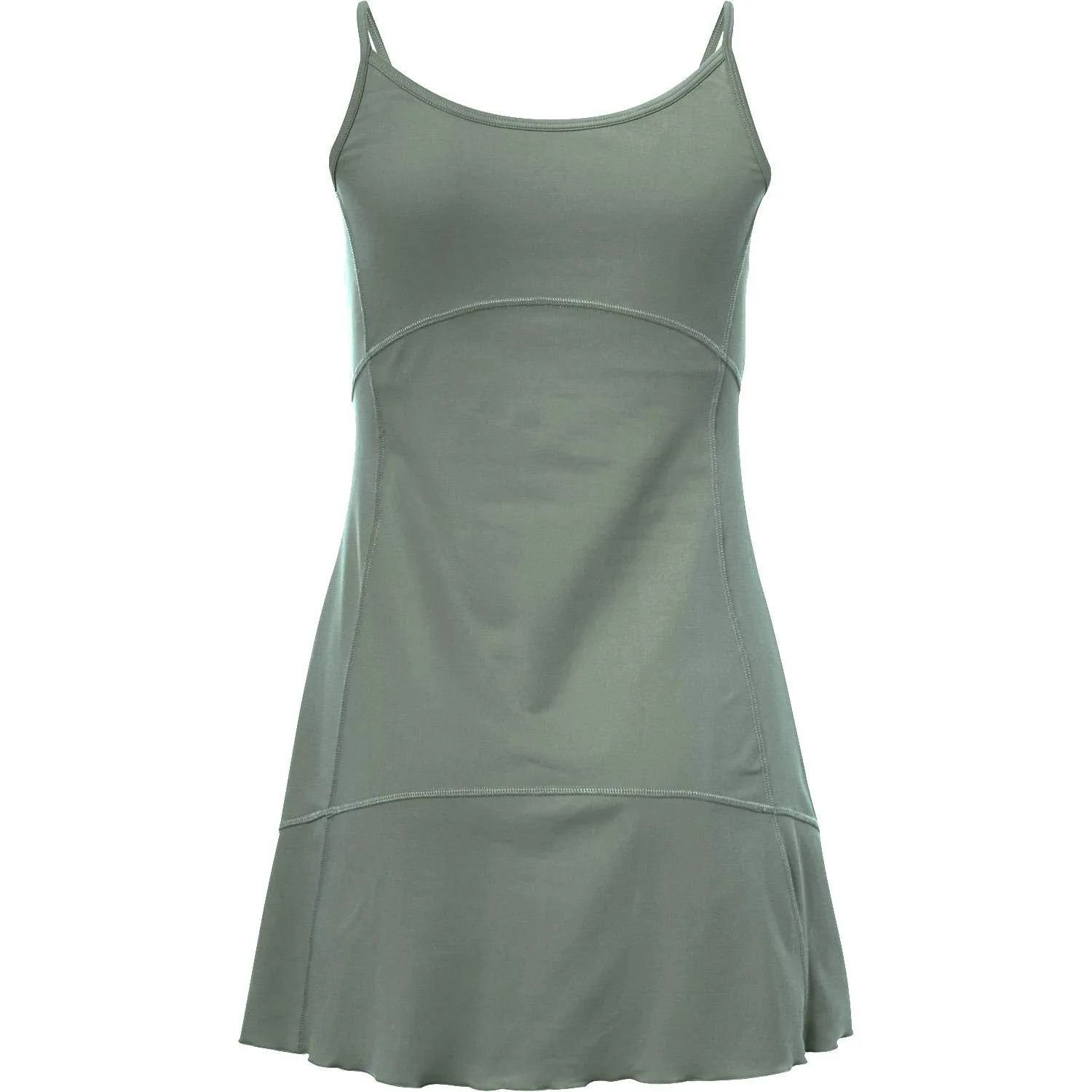 SPORTKIND Tennis Kleid Olivgrün Spaghettiträger