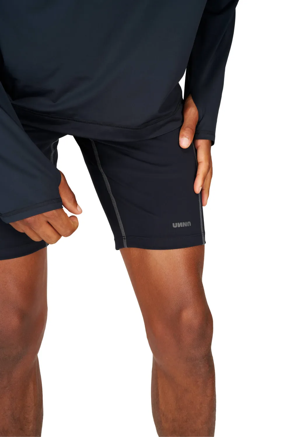 UNNA Boost Half Tights Laufshorts Schwarz kurz