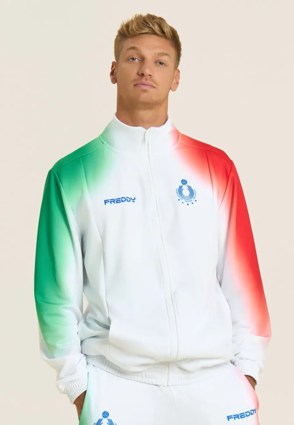 Freddy Beach Volley Italia 2025/26 Jacke Weiß