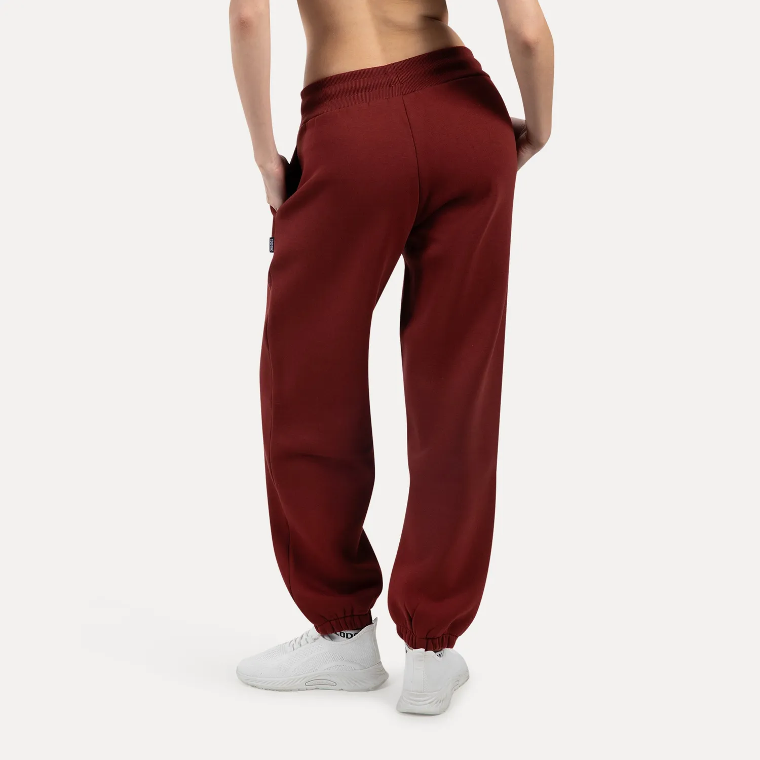 Smilodox Lyanna Jogginghose Damen Schwarz Oversize Baumwolle
