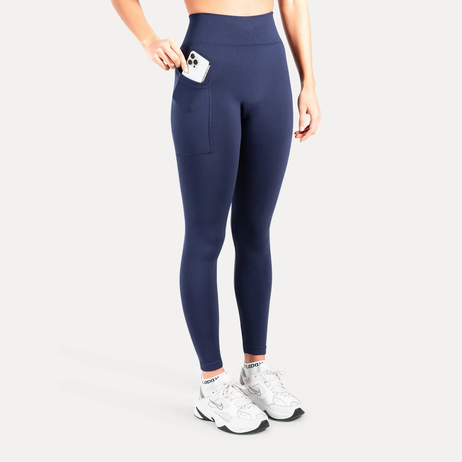 Smilodox Amaze Scrunch Pro Pocket Seamless Leggings Schwarz