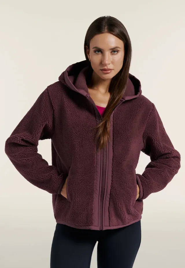 Freddy Sherpa Polar Fleece Jacke Damen Kapuze