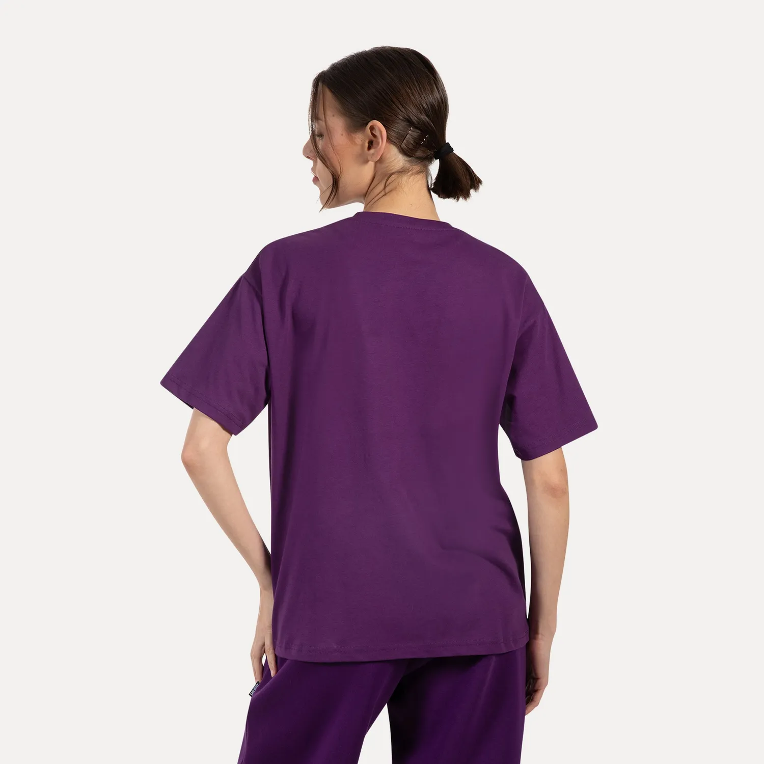 Smilodox Lunara Lyanna T-Shirt Schwarz Oversize Baumwolle