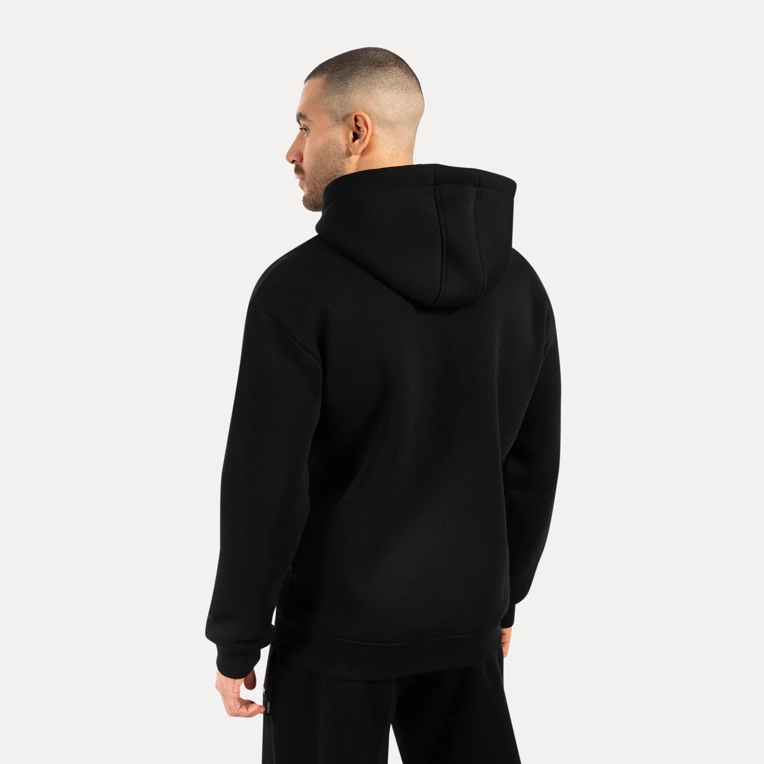 Smilodox Sorea Ilyas Zip-Hoodie Herren Schwarz blickdicht