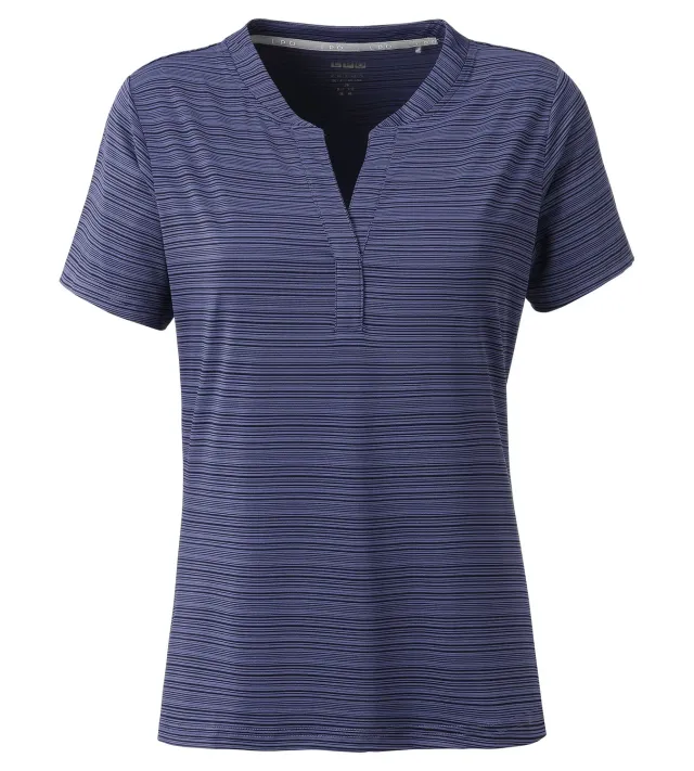 LPO Polly Funktionsshirt blau Streifen-Melange