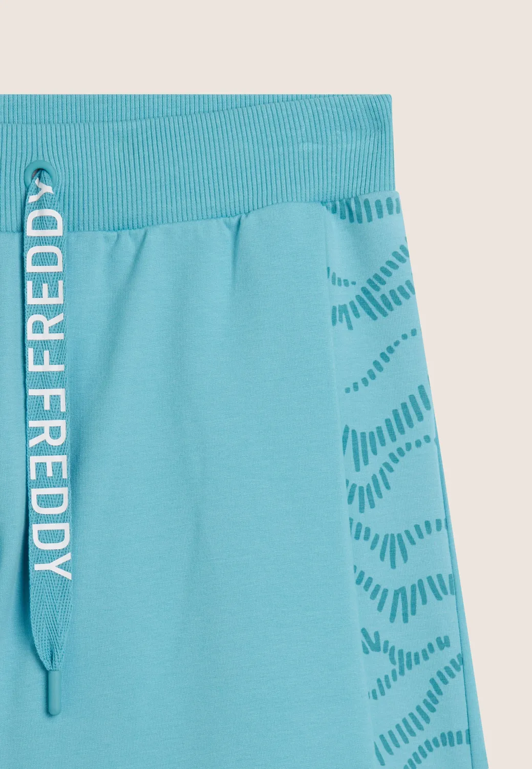 Freddy Shorts Damen French Terry schwarz Grafik