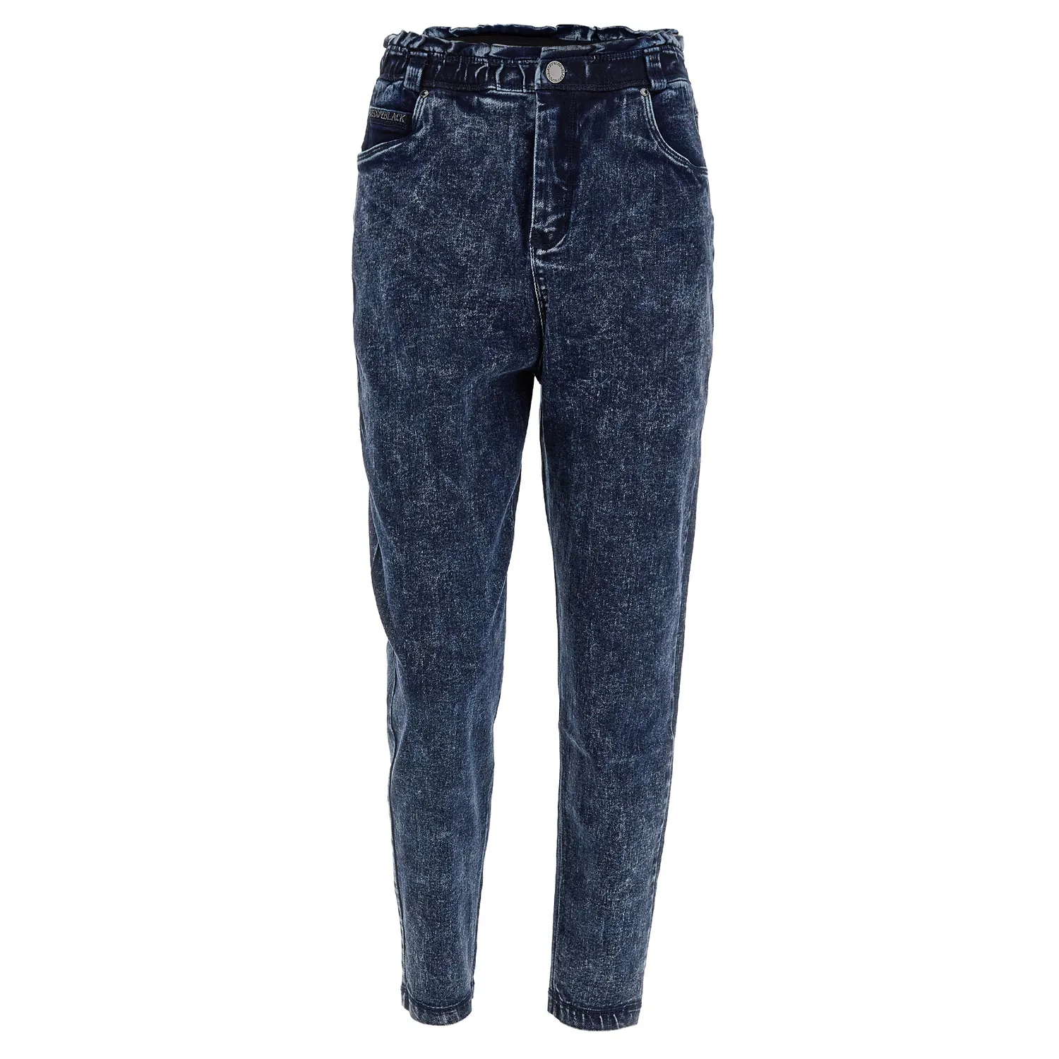 Freddy Black Skinny Jeans Marble superhoher Bund weiß