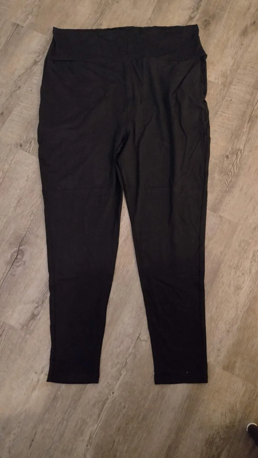 SINOPHANT High Waist Leggings Damen schwarz mit Taschen blickdicht