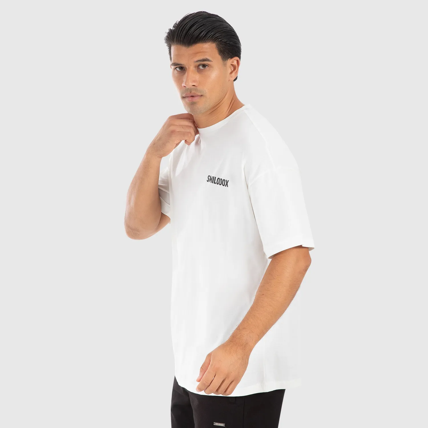 Smilodox Cyris T-Shirt Unisex Schwarz Oversize