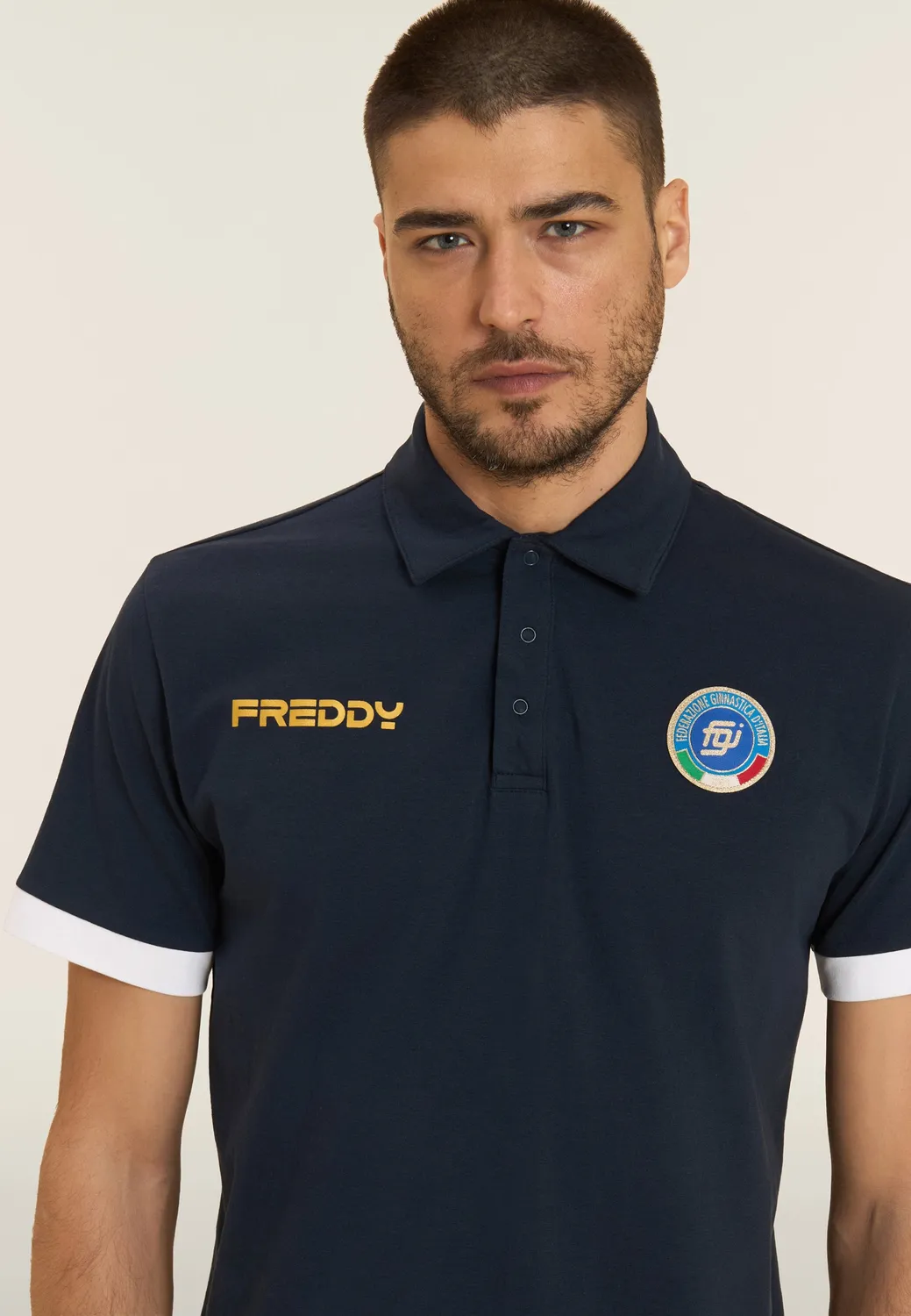 Freddy Italia FGI Polo Herren Baumwolle Dark Sapphire
