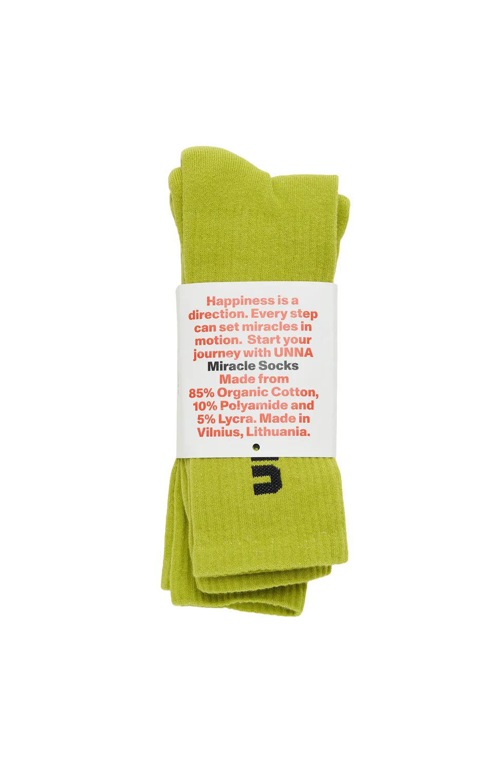 UNNA Miracle Socks 2-pack Laufsocken Golden Green Bio