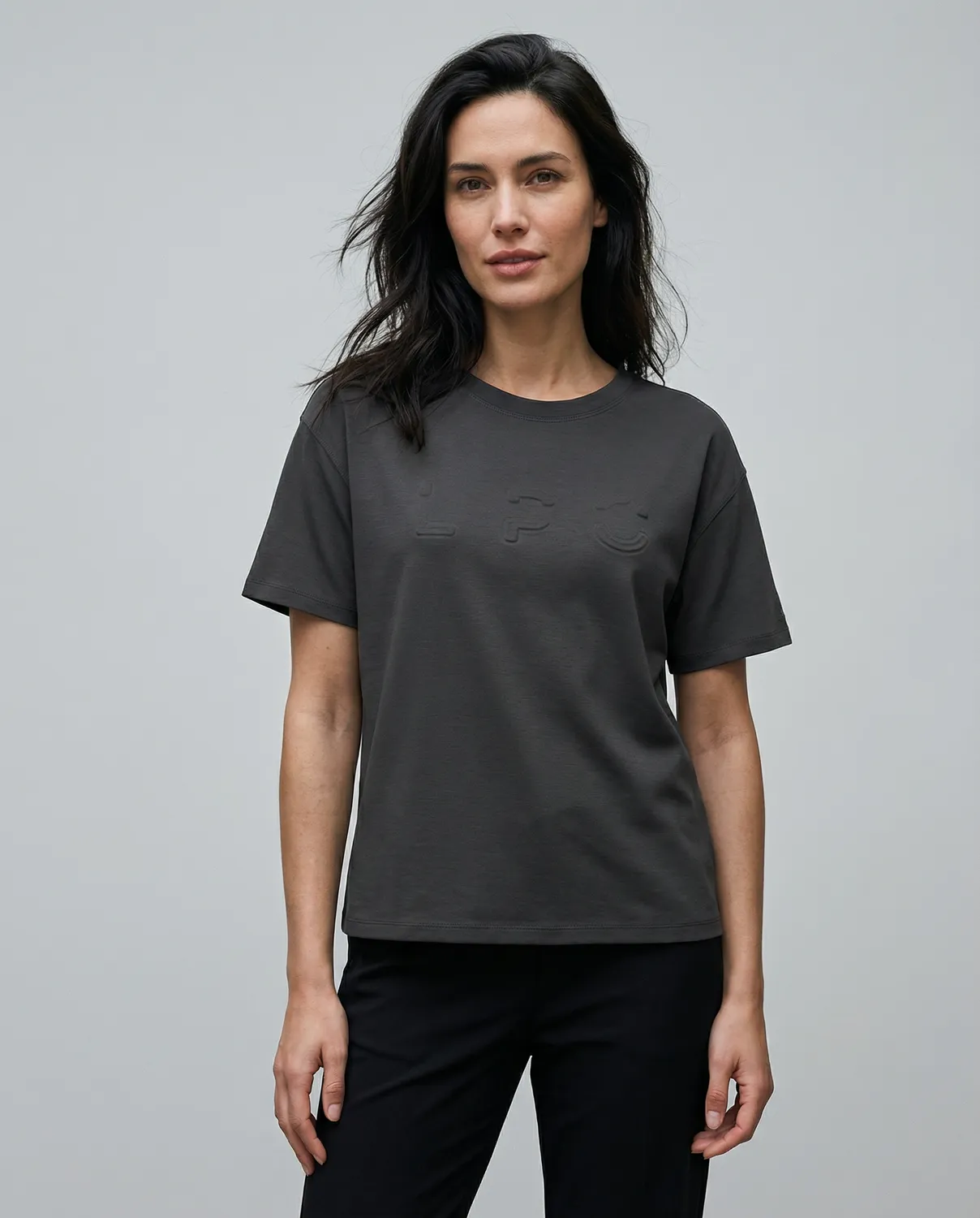 LPO Madlen T-Shirt Damen schwarz kastig