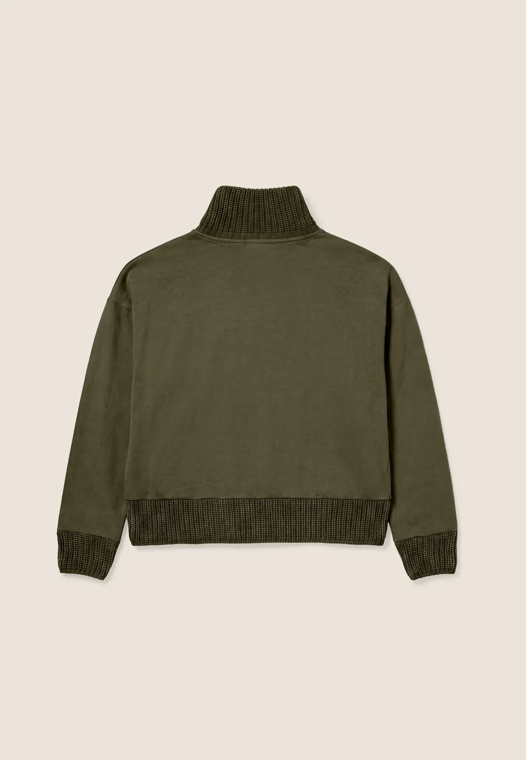 Freddy Sweatshirt Damen Modal Stehkragen Braun Comfort