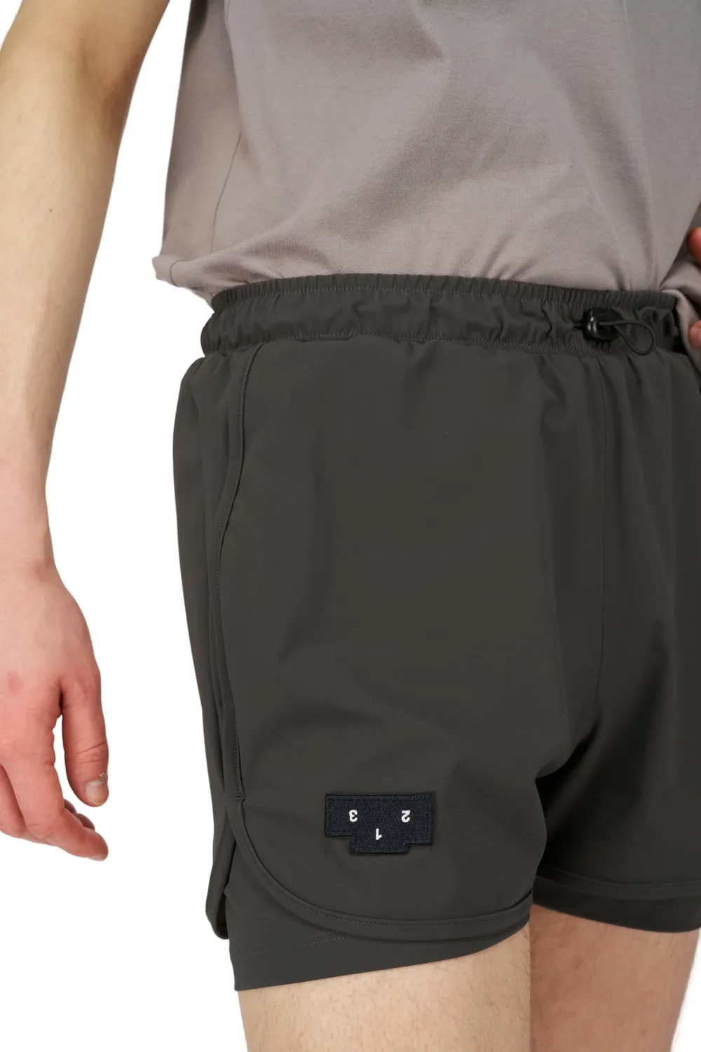 UNNA Flow Shorts 3" Laufshorts Dark Grey Herren