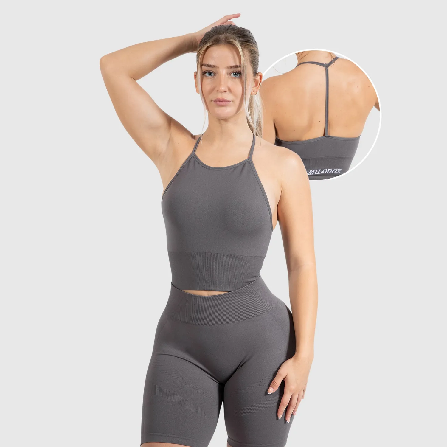 Smilodox Lunara Maria Solid Top Schwarz Lang