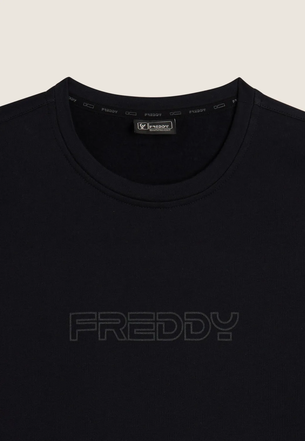 Freddy Herren Sweatshirt French Terry Reißverschlusstasche