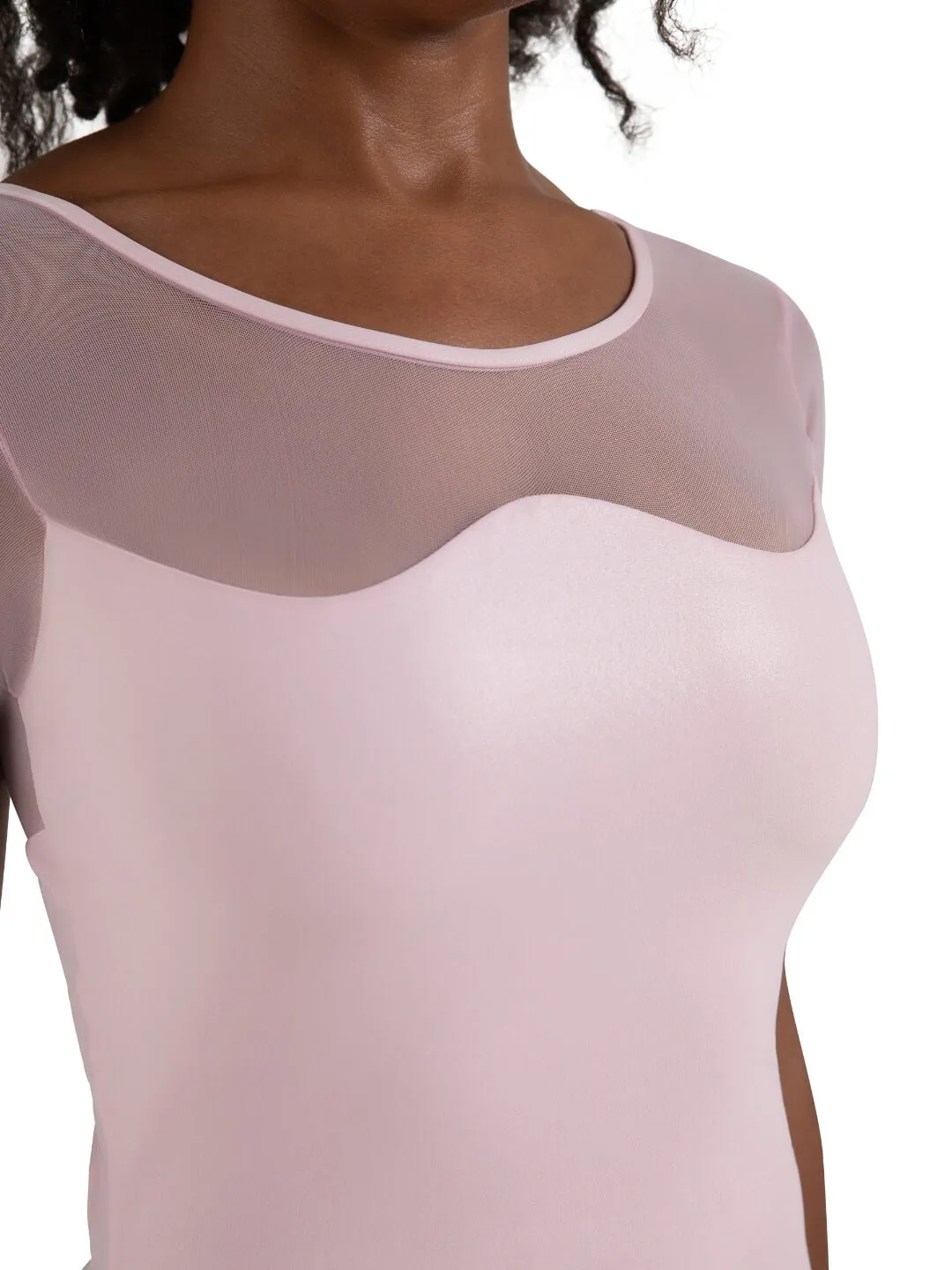 Capezio Curved Rhythm Chryssa Ballettanzug Schwarz Mesh