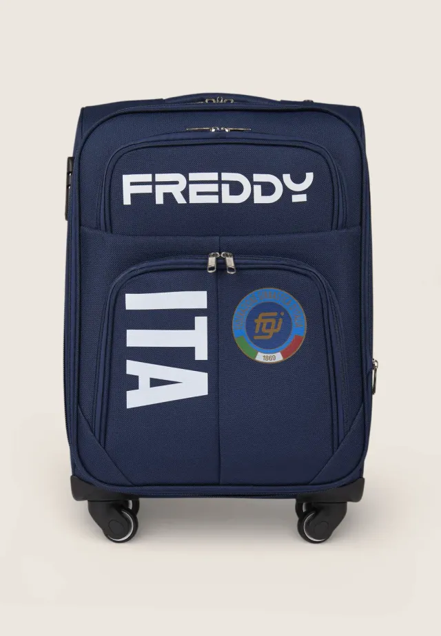 Freddy FGI Trolley Hartschale Dunkelblau TSA 4 Rollen