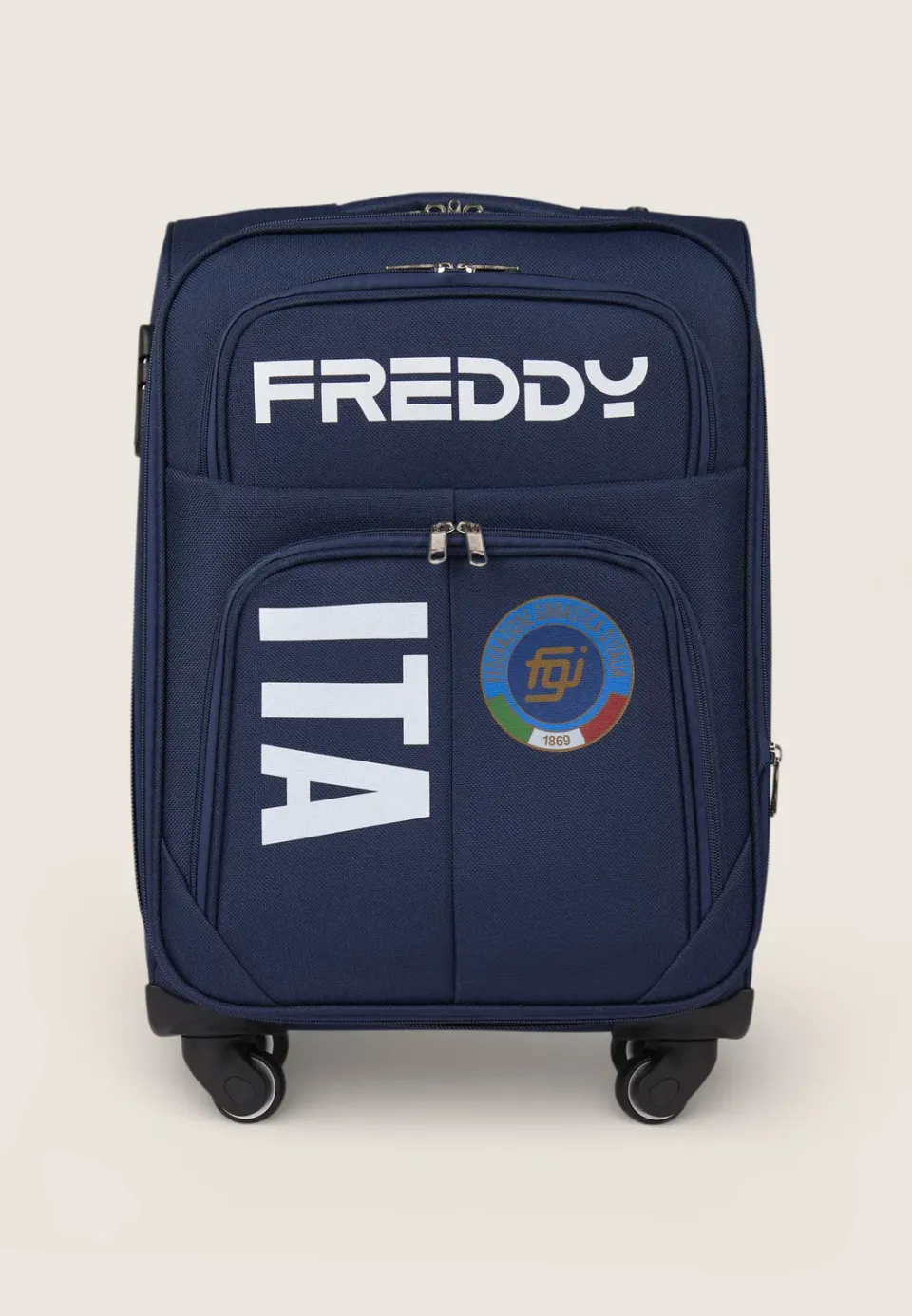 Freddy FGI Trolley Hartschale Dunkelblau TSA 4 Rollen