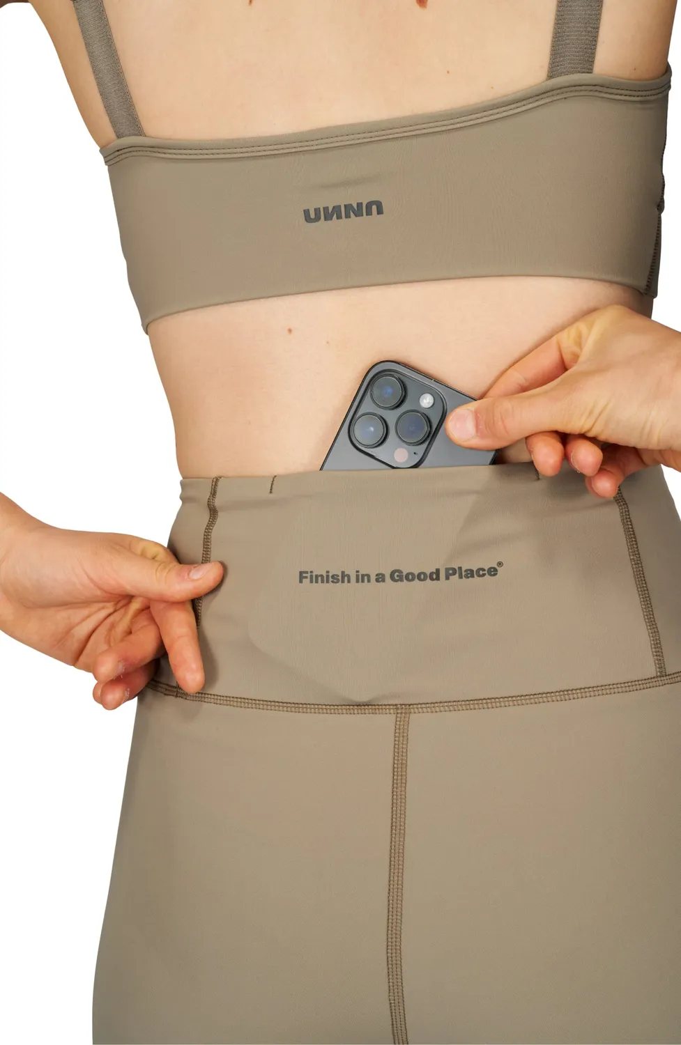 UNNA Good Place Shorts Kompressionsshorts Stone Beige