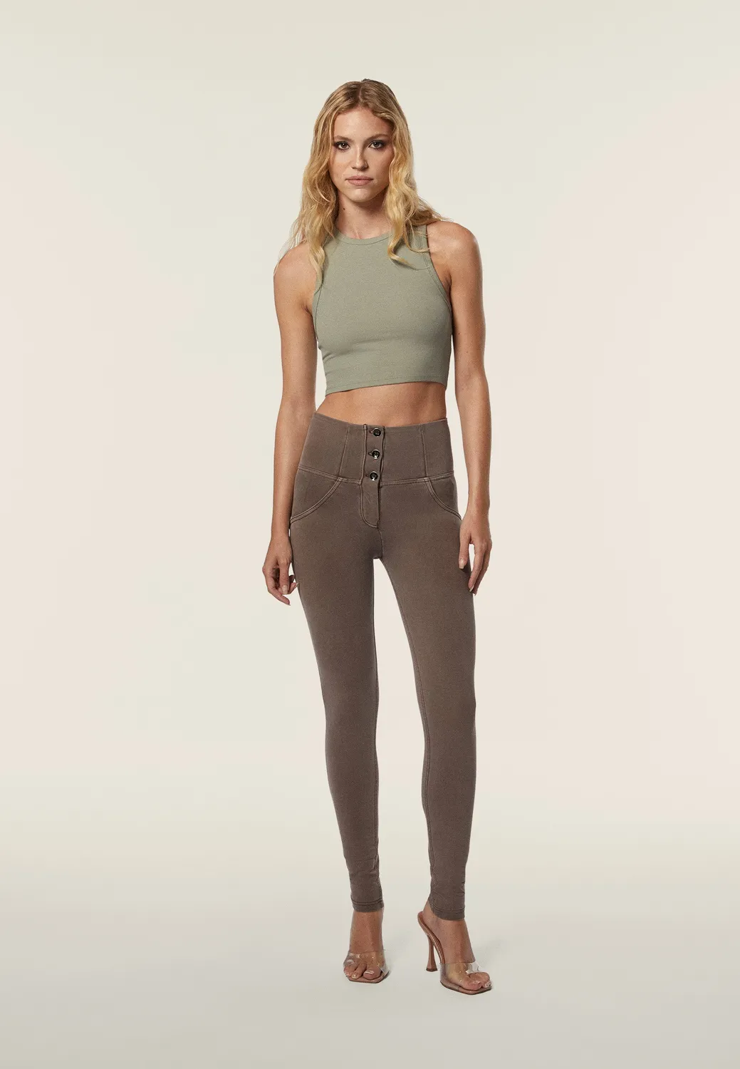 Freddy WR.UP Push-Up Jeans hoher Bund Marble M39