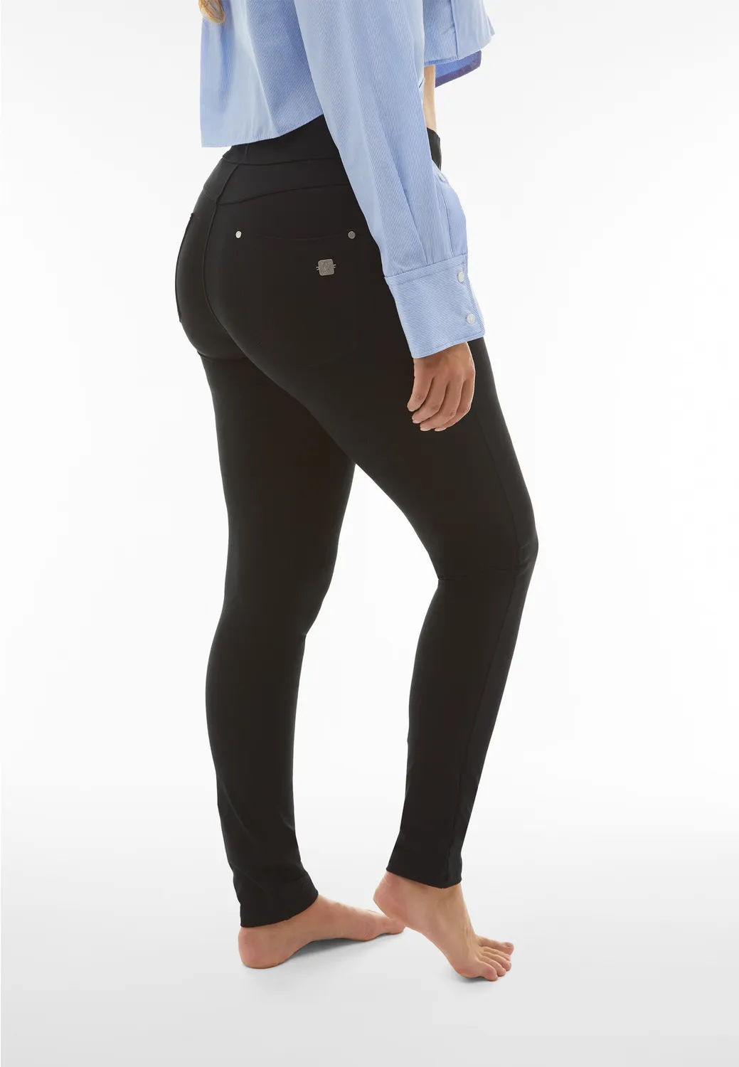 Freddy N.O.W. Skinny Hose Schwarz Bio-Jersey
