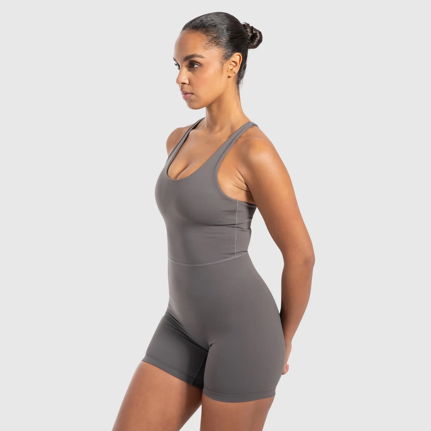 Smilodox Lunara Aleyna Jumpsuit Damen Schwarz elastisch