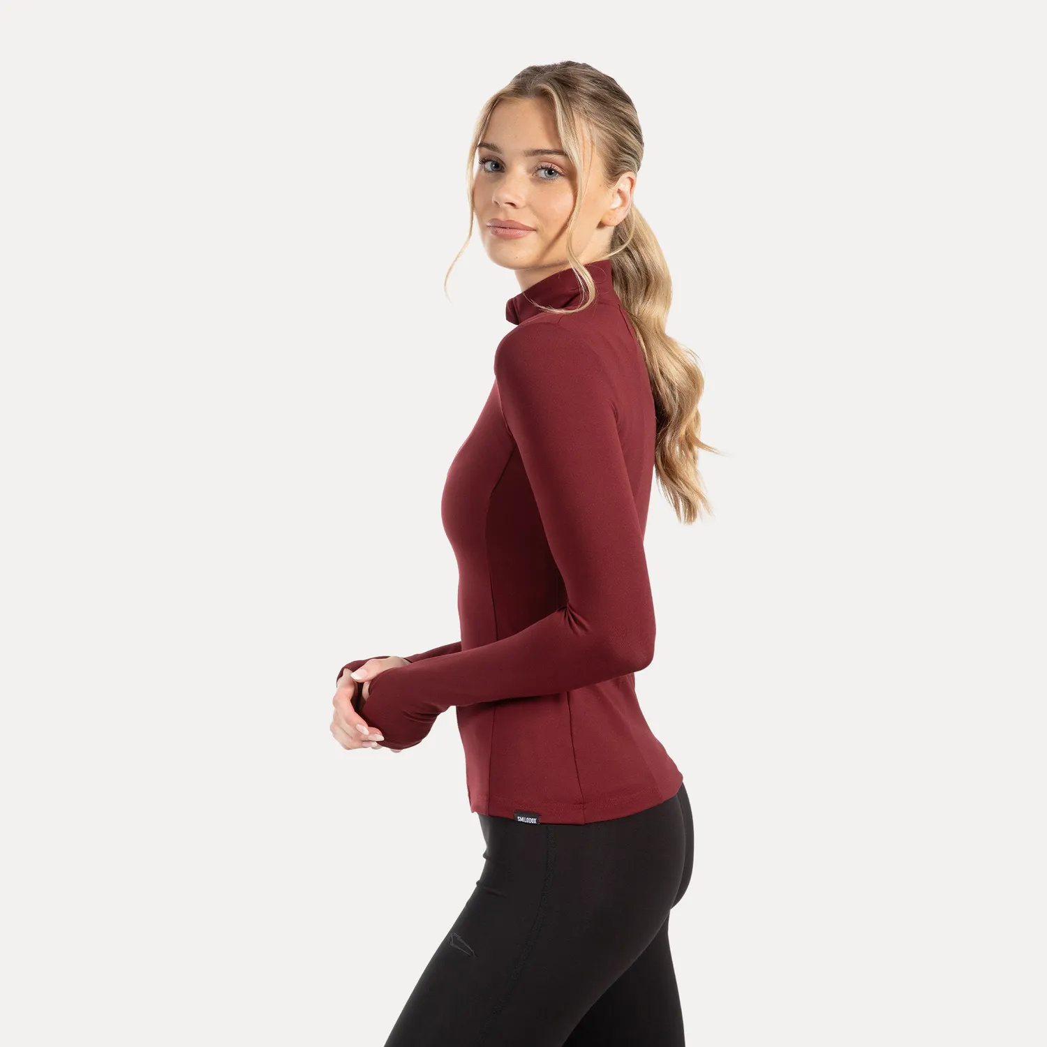 Smilodox Sorea Kenna Gold Trainingsjacke Schwarz figurbetont