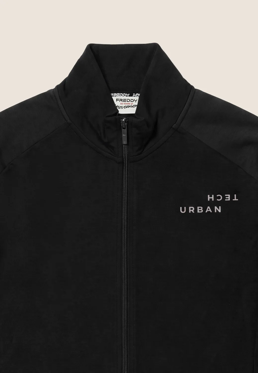Freddy Sweatjacke Herren Schwarz Hoher Kragen L