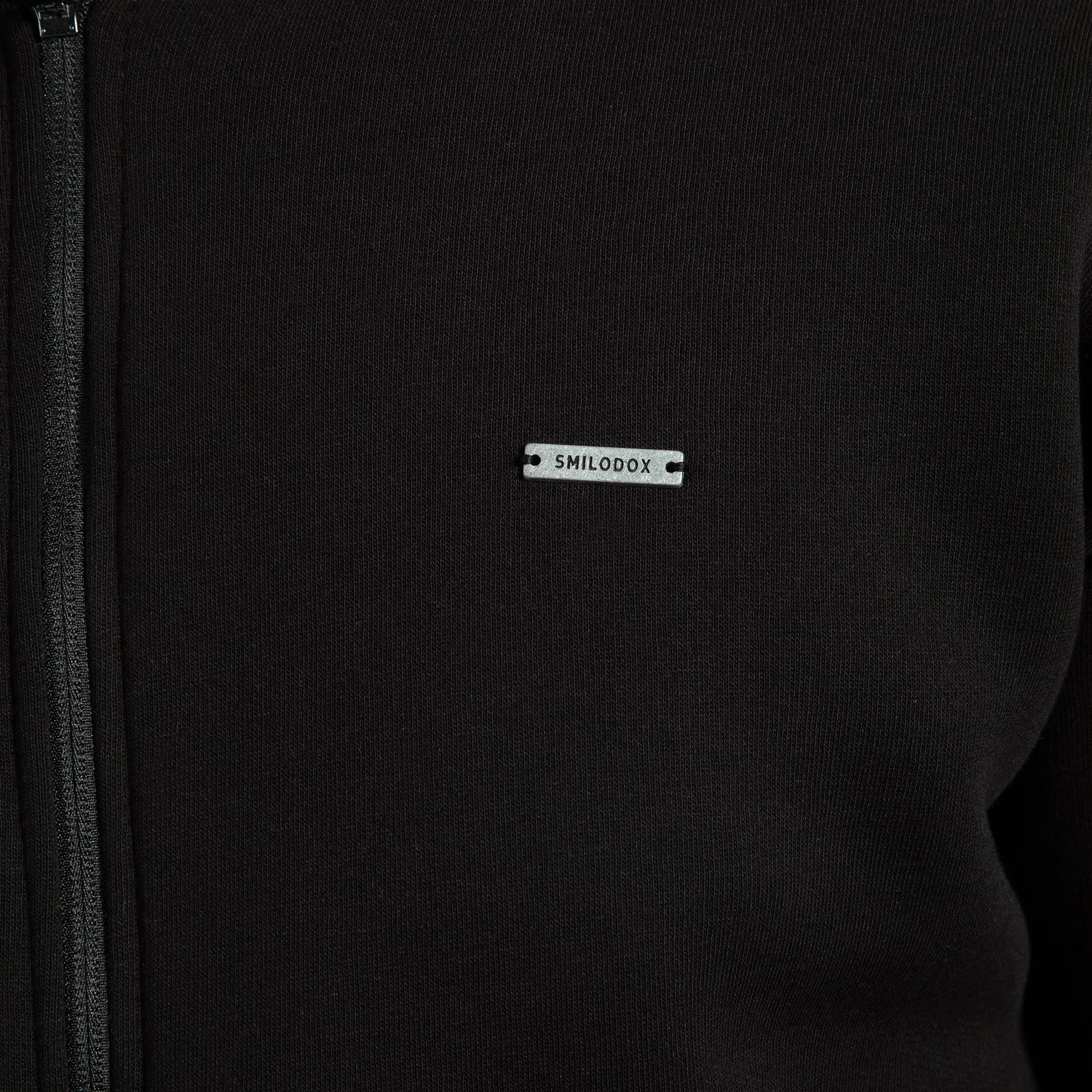 Smilodox Sorea Ilyas Zip-Hoodie Herren Schwarz blickdicht