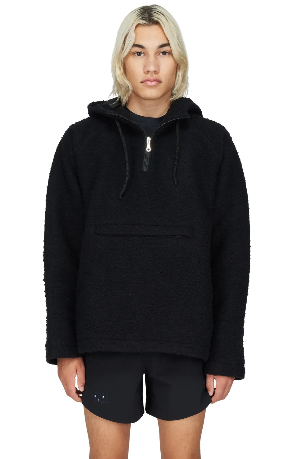 UNNA Walkman Anorak Herren Black Wolle