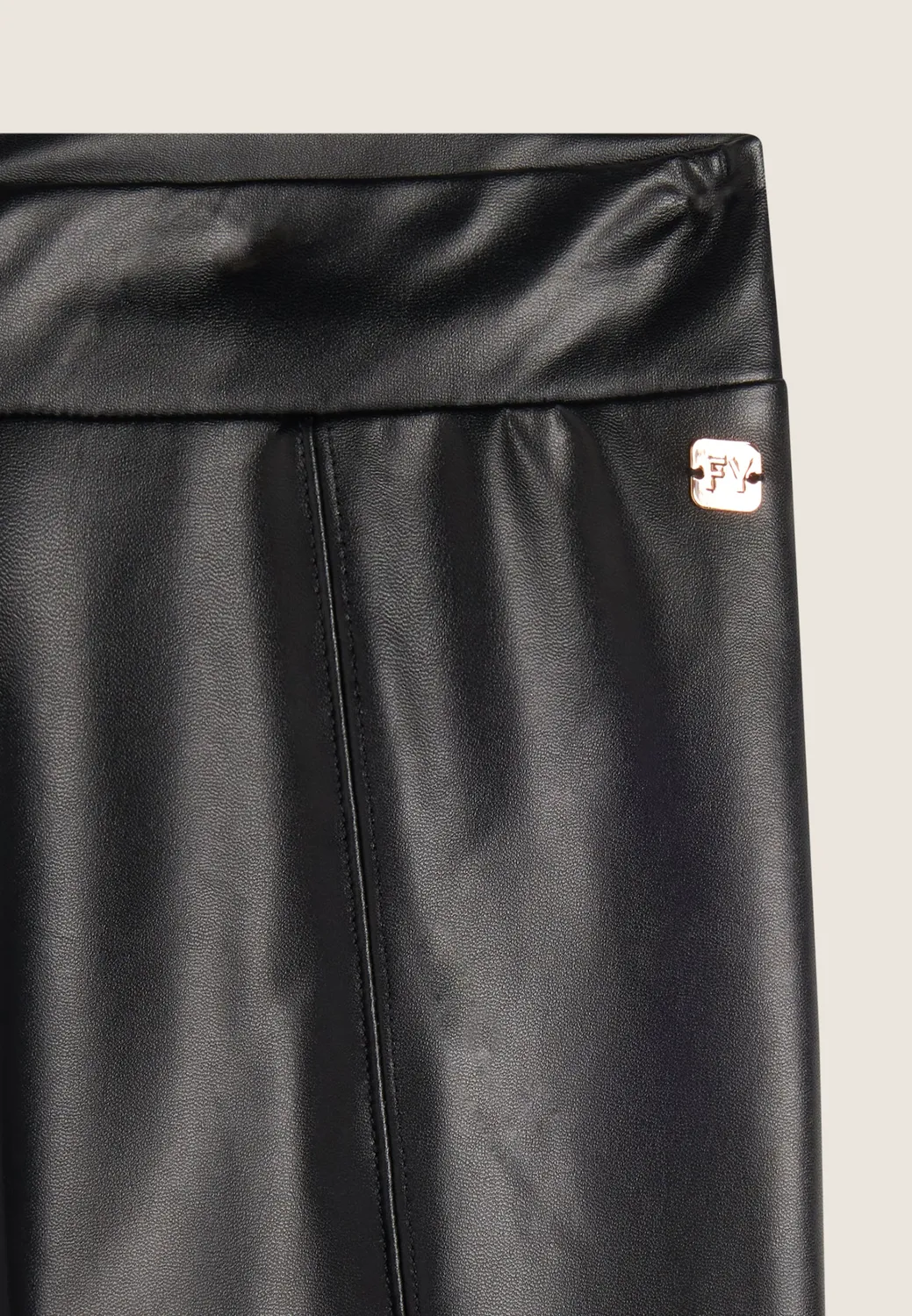 Freddy Leggings Kunstleder schwarz slim fit
