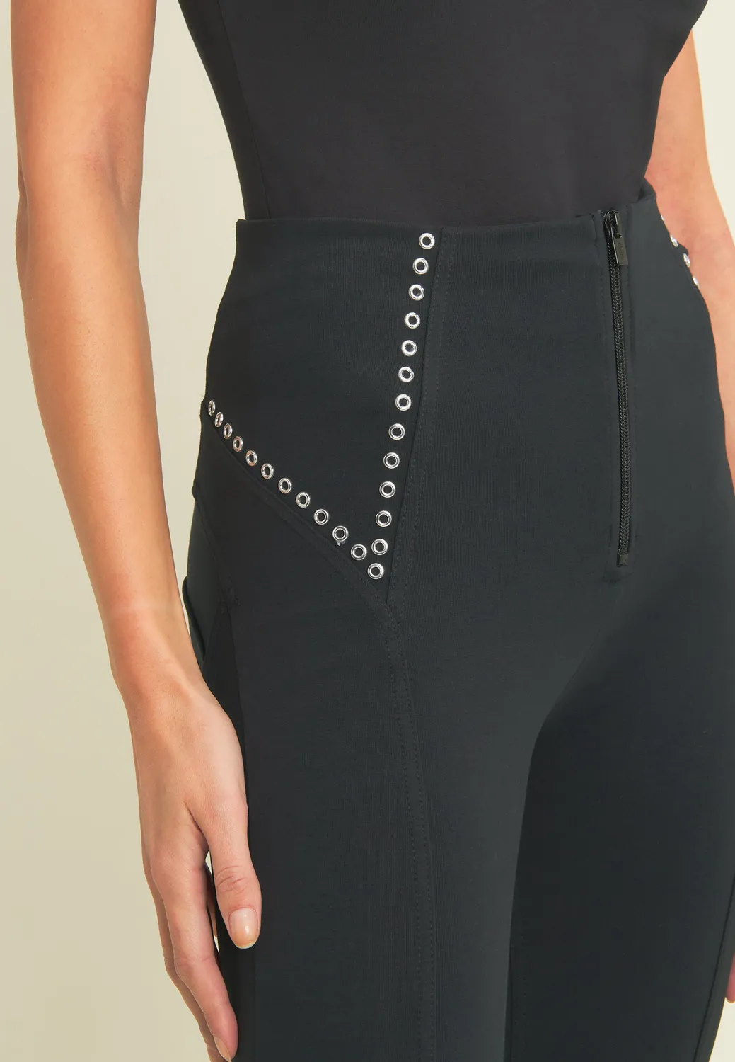 Freddy WR.UP Superskinny 7/8 Hose Schwarz Nieten