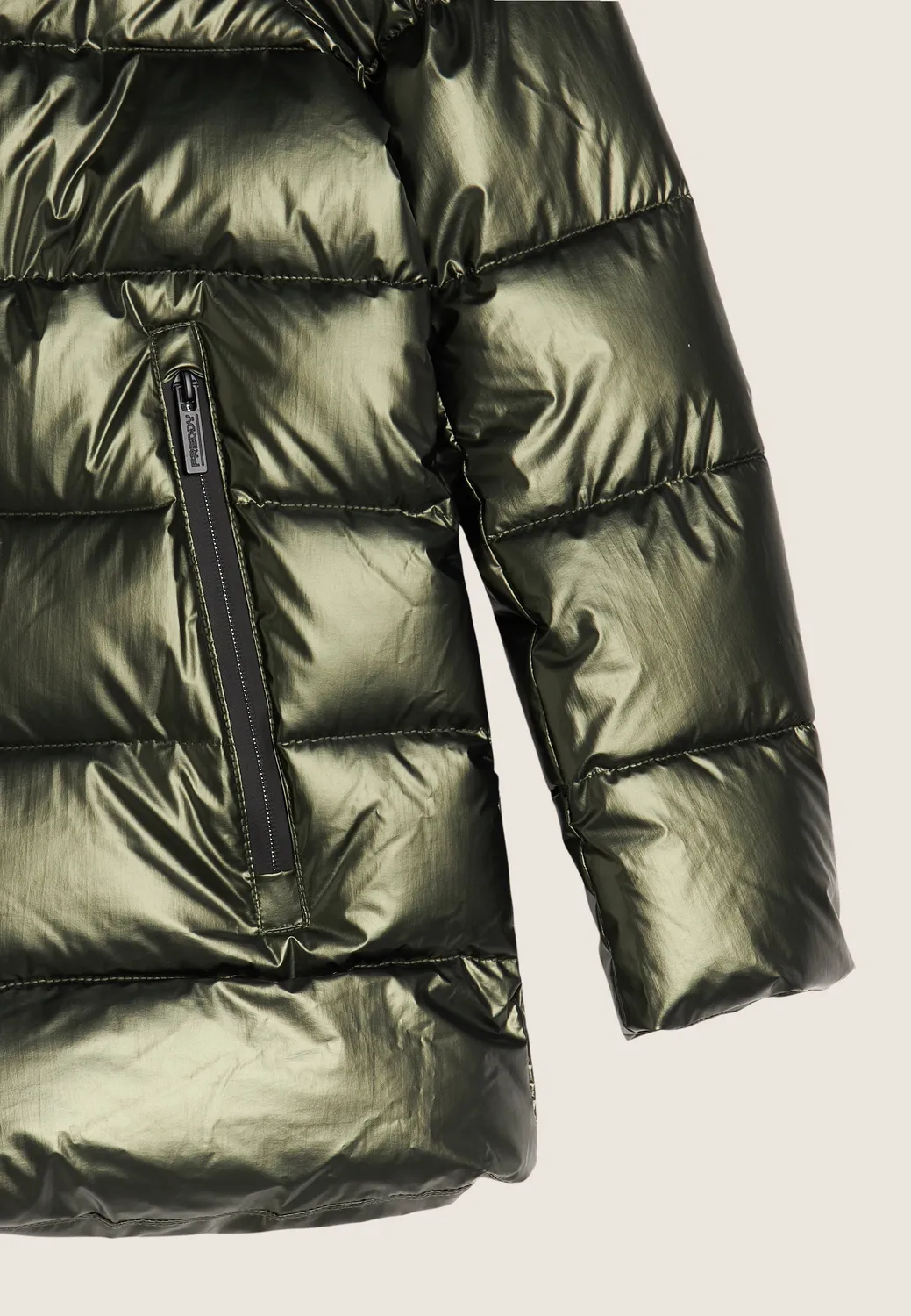 Freddy Damen Steppjacke Kapuze Schwarz Nero