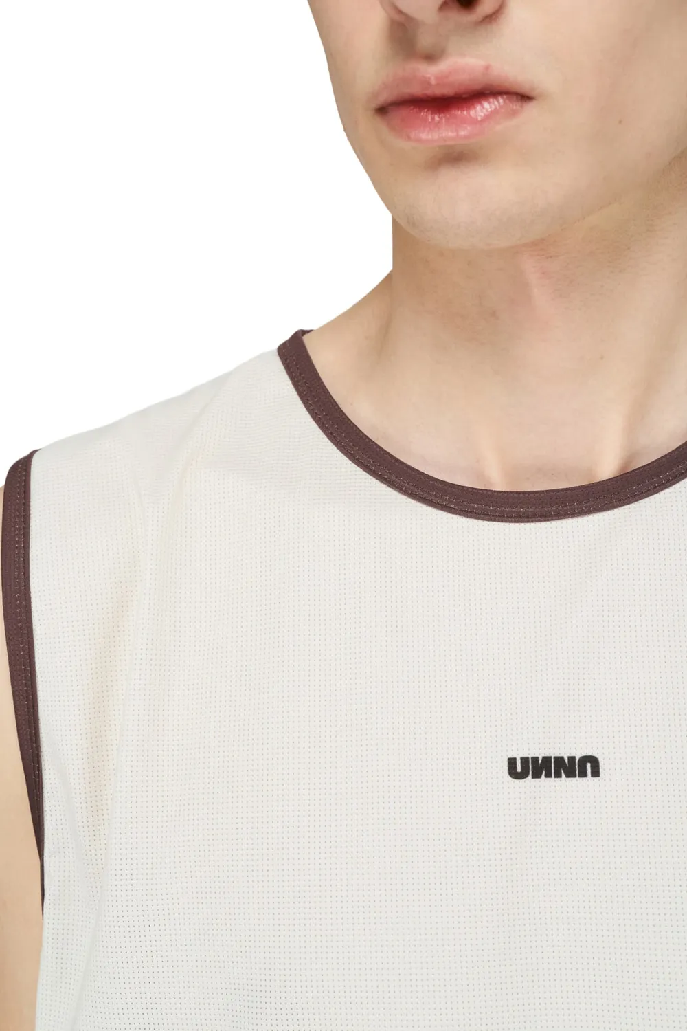 UNNA Light Tank Top Old White Stretch