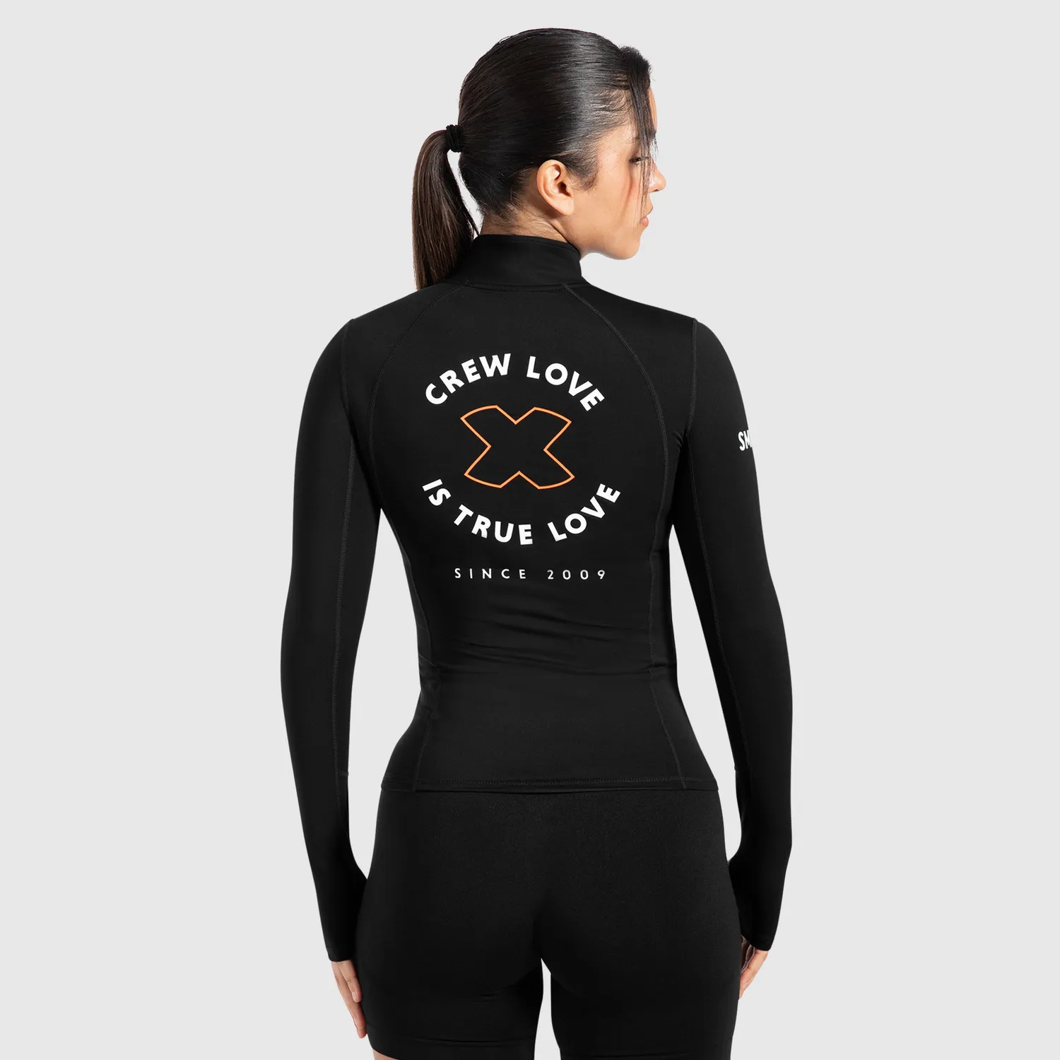 Smilodox Sorea Sommer Damen Jacke Schwarz Stehkragen
