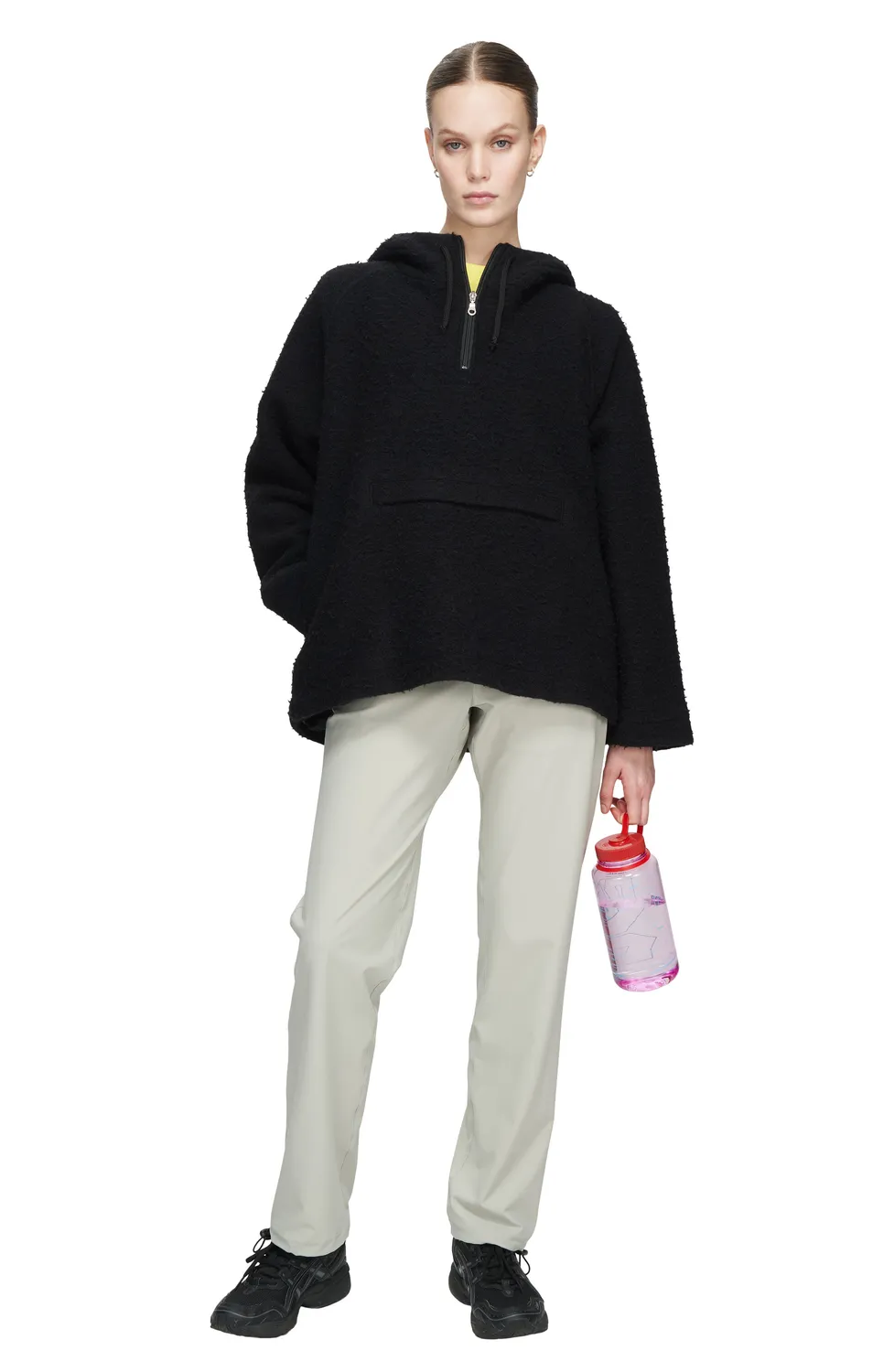 UNNA Walkman Damen Anorak schwarz Wolle