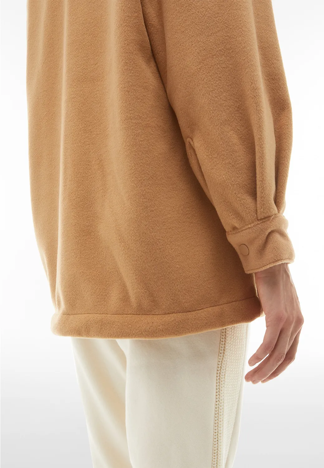 Freddy Damen Hemdjacke Oversize Viskose Creme
