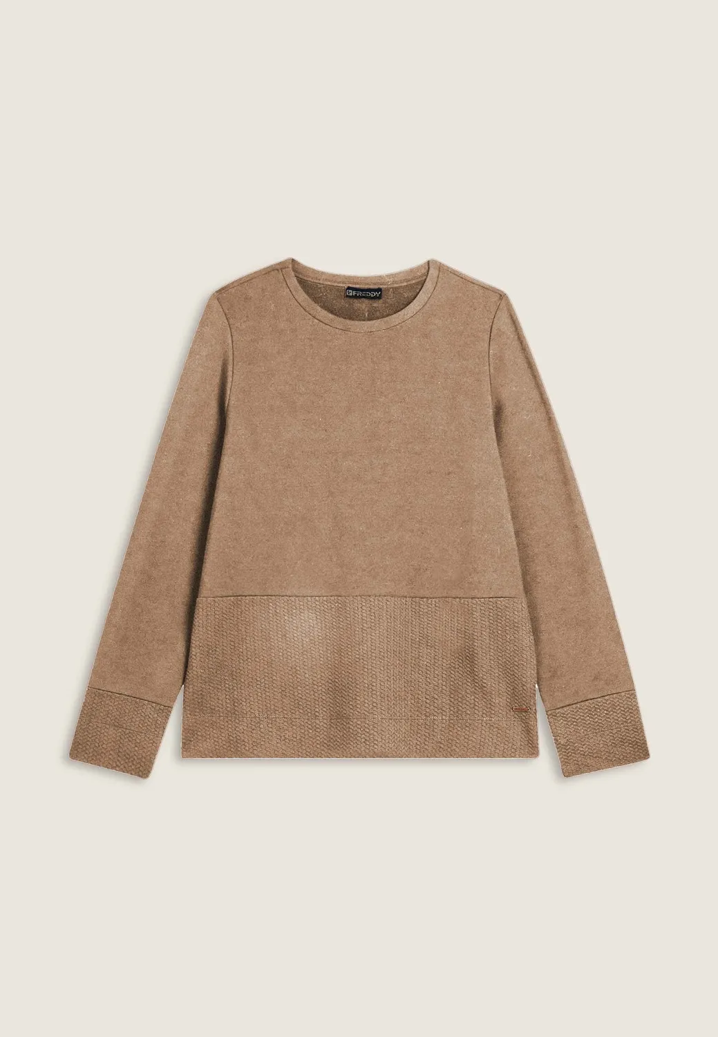 Freddy Sweatshirt Damen Here and Now Strass Forged Iron